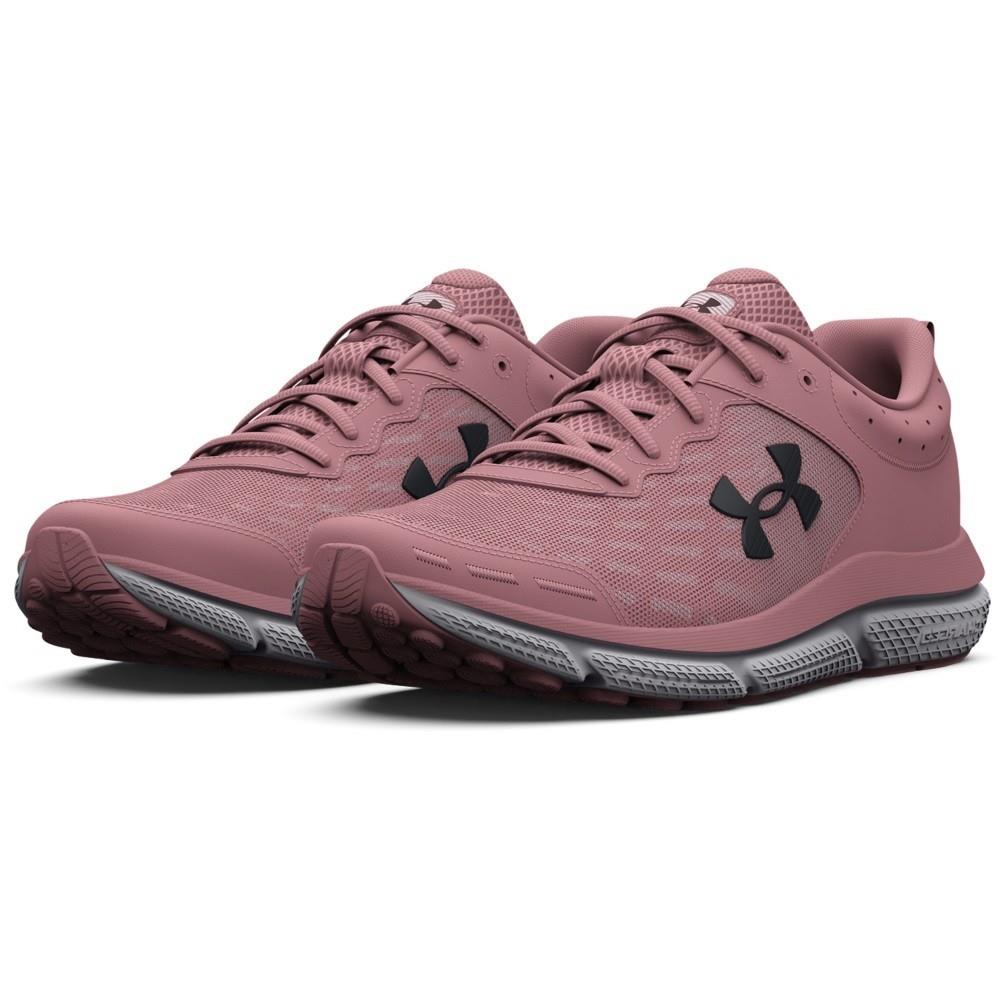 Under Armour 3026179 Womens Training UA Charged Assert 10 Running Athletic Shoes Pink Elixir