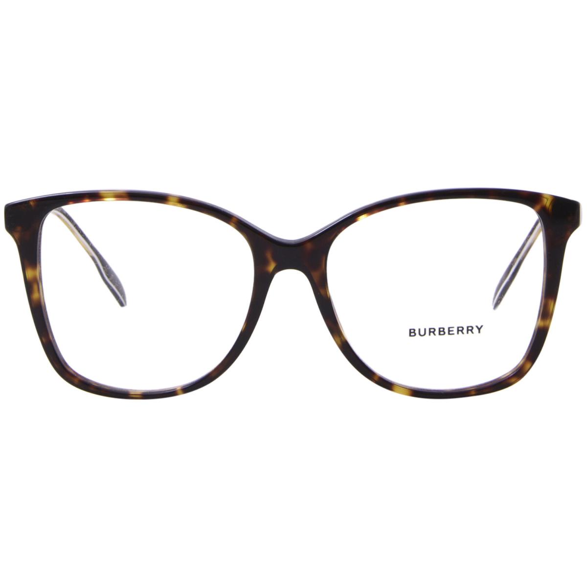 Burberry Carol BE2336 3002 Eyeglasses Women`s Havana Full Rim Square Shape 54mm