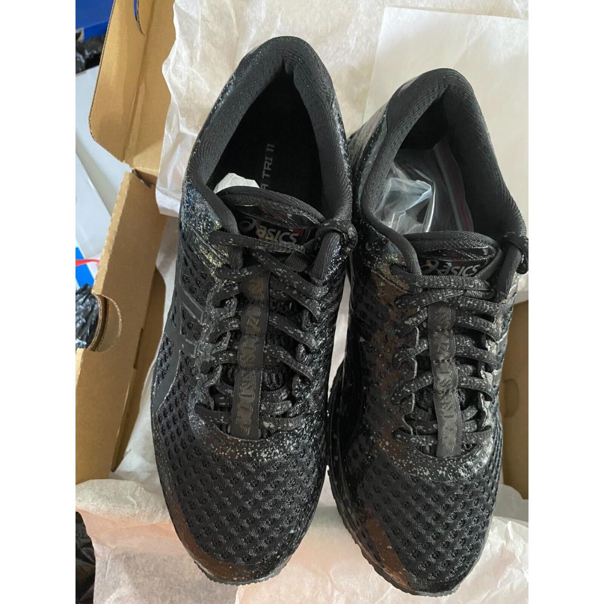 ASICS shoes Tri - Black/Charcoal 8