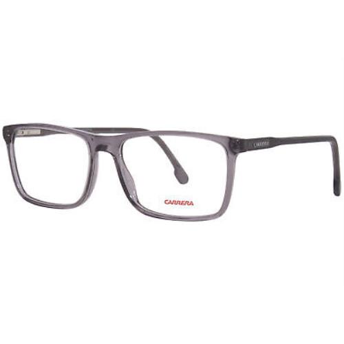 Carrera 225 KB7 Eyeglasses Frame Men`s Grey Full Rim Rectangle Shape 56mm