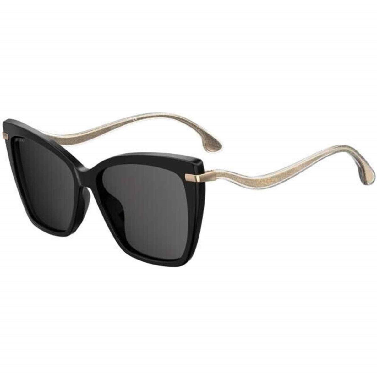 Jimmy Choo Selby/g/s 807/M9 Black Gold Grey Polarized Women Sunglasses