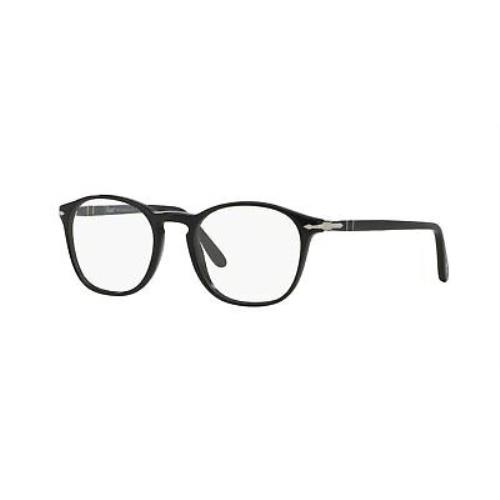 Persol PO3007V Square Eyeglass Frames Black/demo 50 mm