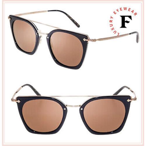 Oliver Peoples Dacette Flat Sunglasses OV5370S Black Pink Rose Gold Mirror 5370