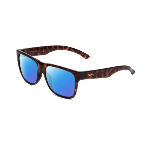 Smith Optics Lowdown 2 Unisex Polarized Bifocal Sunglasses Tortoise Havana 55mm Blue Mirror