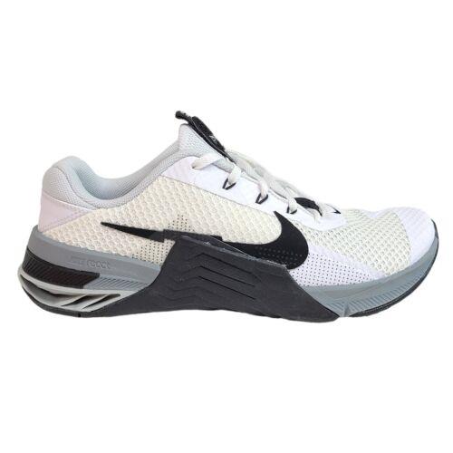 Nike Mens 9 10 Metcon 7 White Black Gray Training Gym Crossfit Shoes CZ8281-100 - White