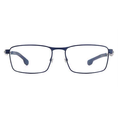 Carrera 4409 Eyeglasses Men Blue Gray Rectangle 56mm