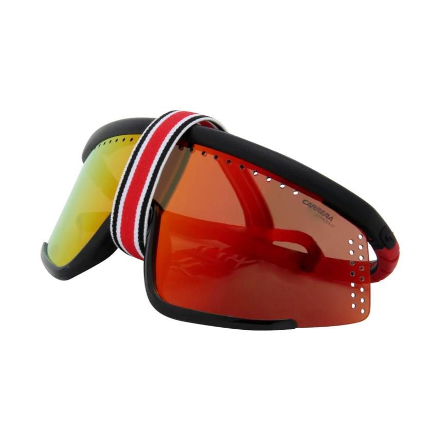 Carrera Sunglasses Hyperfit 10S 0BLXUZ 99 Black Frame W/ Red Lenses 99mm