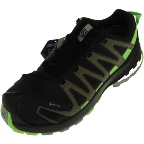 Salomon Men`s Speedcross 4 Trail Running Shoes For Women Black Green Gecko Green Milieu