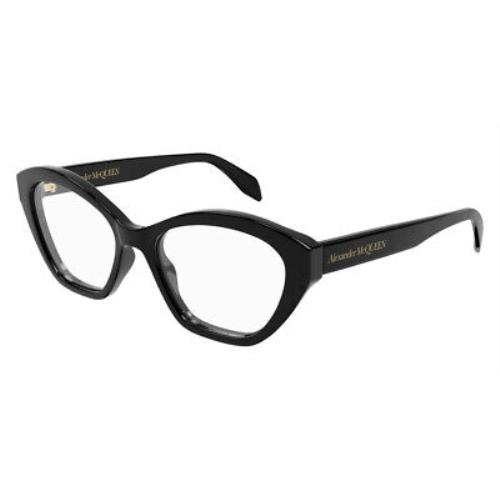 Alexander Mcqueen AM0360O Women Eyeglasses Black Oval 52mm