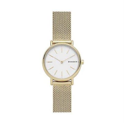 Skagen Womens Signatur Quartz Analog Stainless Steel and Stainless Steel Mesh