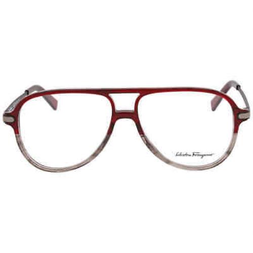 Salvatore Ferragamo Demo Pilot Men`s Eyeglasses SF2855 644 57 SF2855 644 57