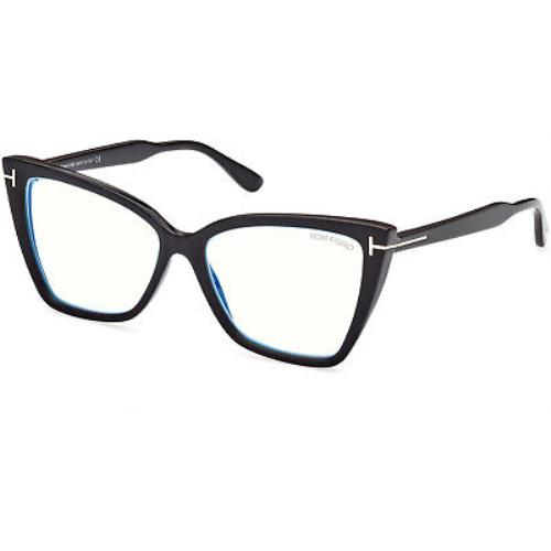 Tom Ford FT5844 B 005 Injected Black Other 55 mm Women`s Eyeglasses