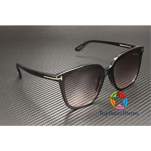Tom Ford sunglasses  - Shiny Black Frame, Gradient Smoke Lens 1