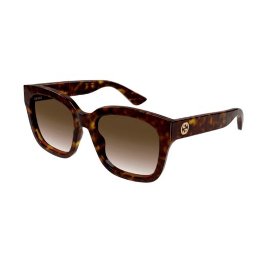 Gucci GG1338S 003 Havana/brown Oversized Square Women`s Sunglasses