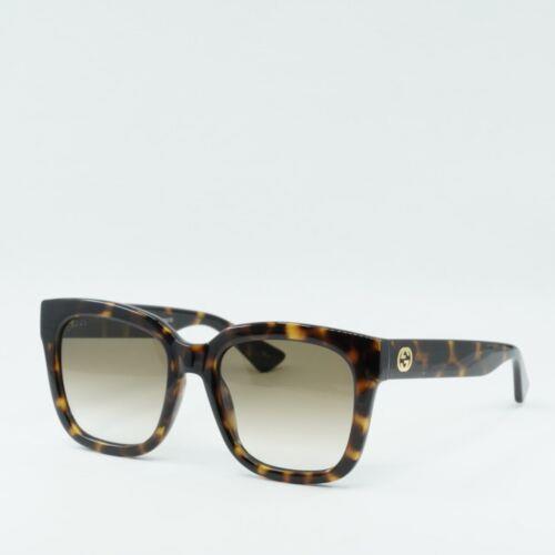 Gucci sunglasses  - Frame: Dark Havana, Lens: Gradient Brown, Code: 1