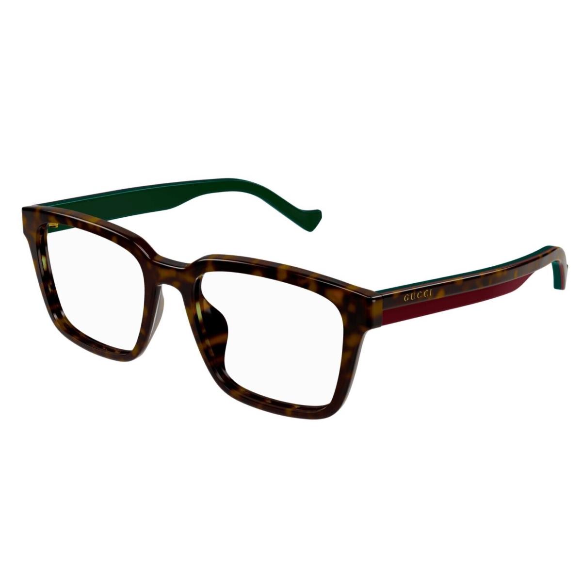 Gucci GG1306OA 002 Havana Rectangular Men`s Eyeglasses
