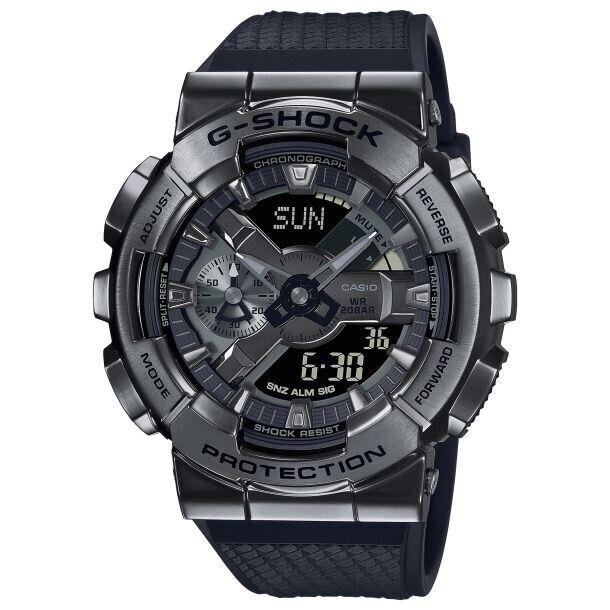 Casio G-shock Analog-digital All Black Metal Bezel Watch GM110BB-1A