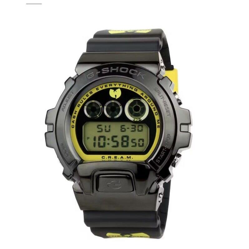 Casio G-shock x Wu-tang 6900 Men`s Black Yellow Dial Watch GM6900WTC229