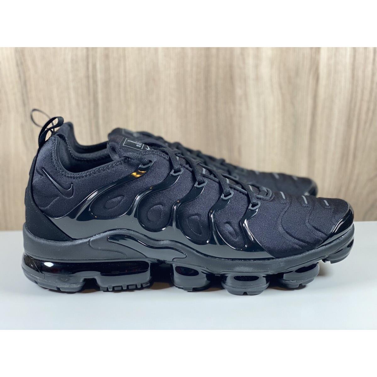 Nike Air Vapormax Plus Shoes Triple Black 924453-004 Men`s Size 6 - Black