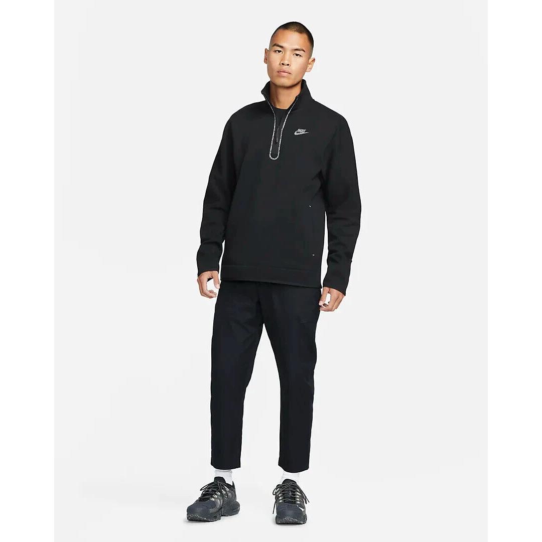 Nike Sportswear Tech Fleece 1/2 Zip Sweatshirt Black Men`s Small DQ4314-010