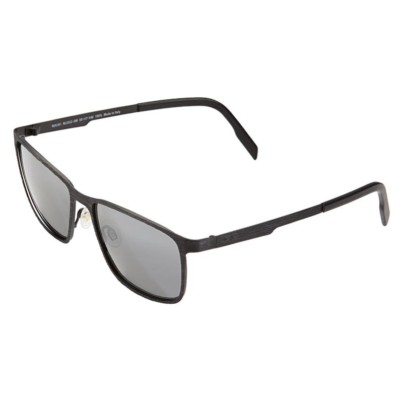 Maui Jim Cut Mountain 532-2M Black Neutral Gray Polarized Sunglasses