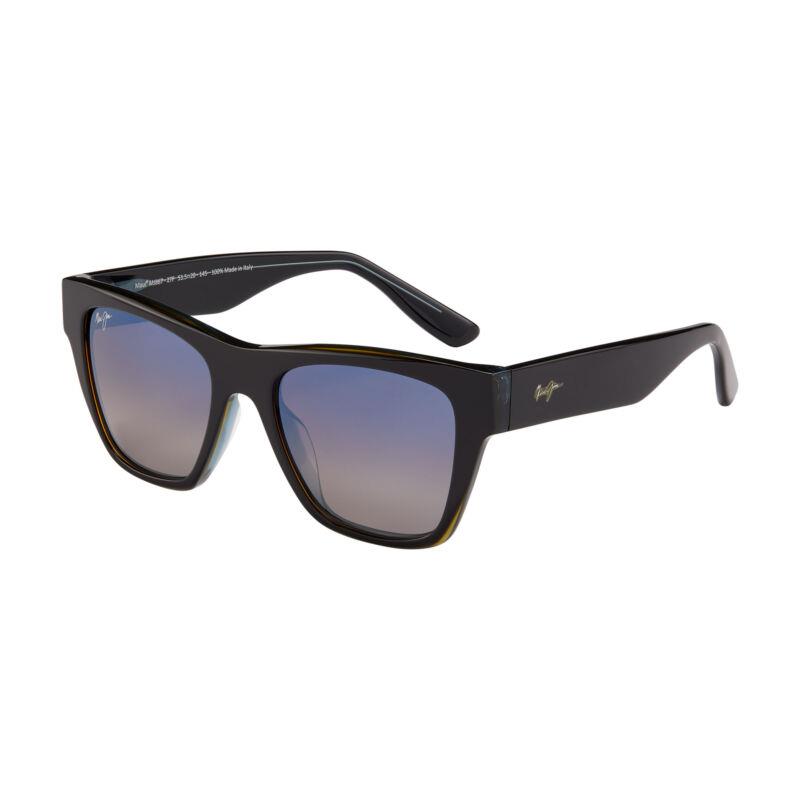 Maui Jim Ekolu DBS867-27F Black/gold/blue Dual Mirror Blue-to-silver Polarized
