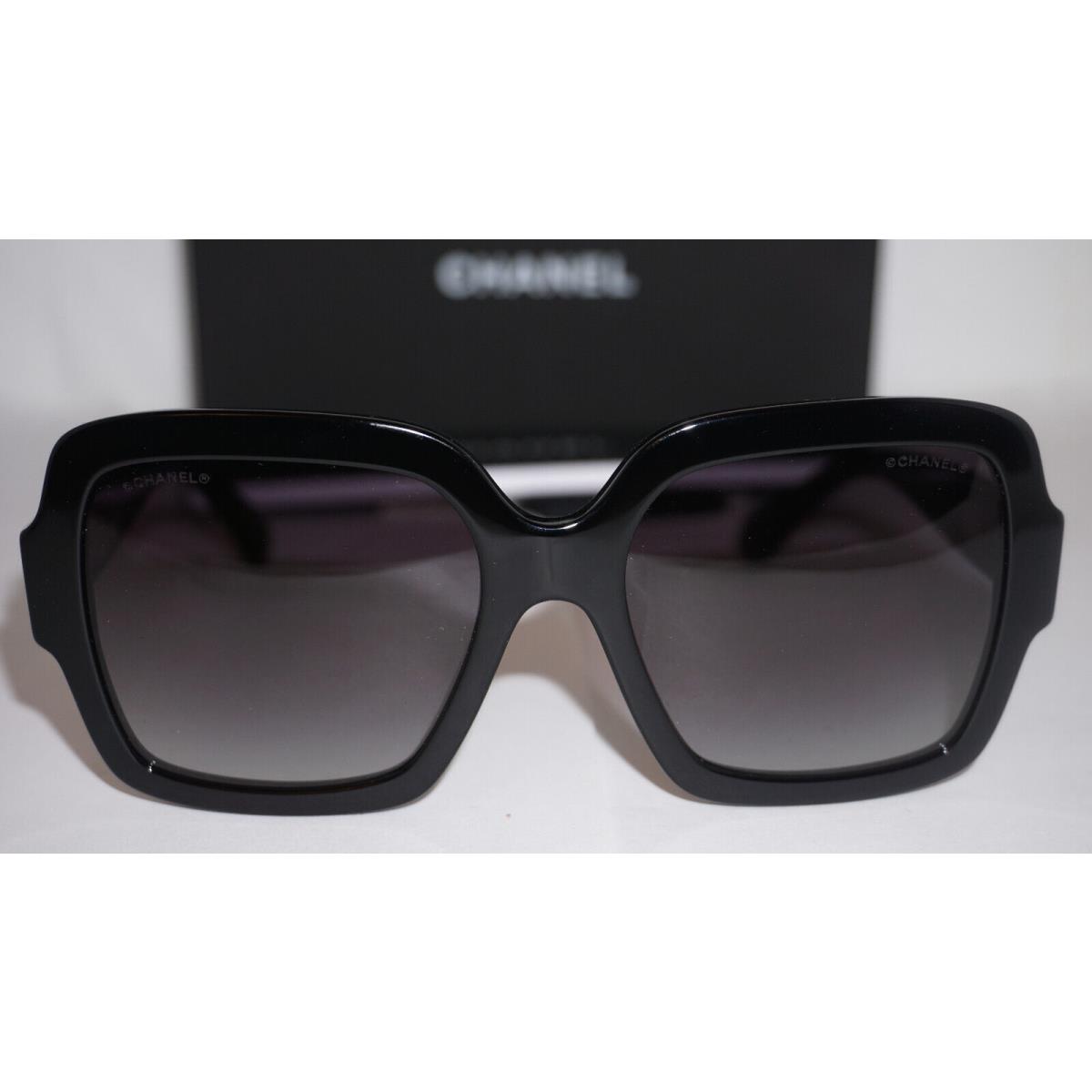Chanel Sunglasses Square Black Pearl Logo Grey CH5479 C622/S6 56 18 140 - Chanel  sunglasses 