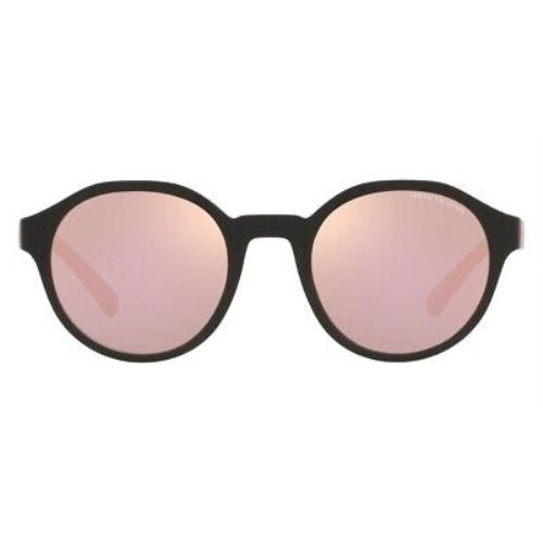 Armani Exchange 0AX4114SF Sunglasses Men Black Oval 51mm