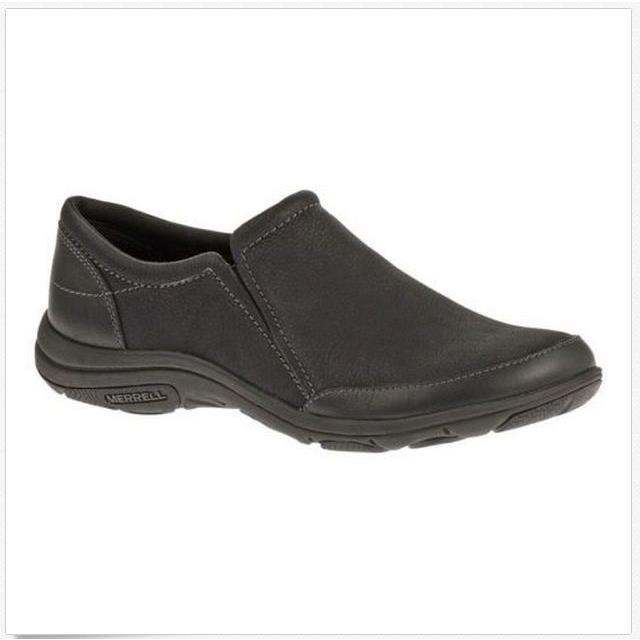 Women Merrell Dassie Moc Casual Comfort Flat Slip-on Shoes Black 6