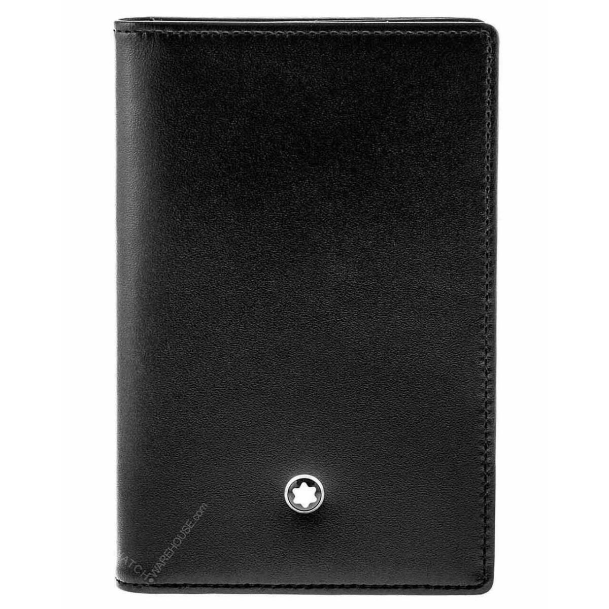 Montblanc Meisterstuck Black Cowhide Leather Business Card Holder 14108