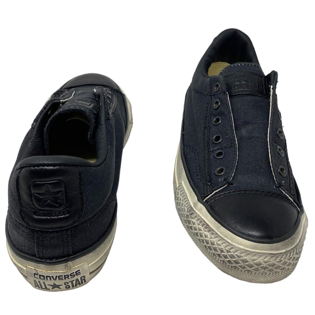 Converse Chuck Taylor X John Varvatos Laceless Slip-on Shoes in Burnished Black - Black