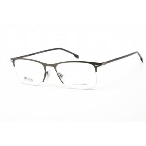 Hugo Boss HB1230U-R80-57 Eyeglasses Size 57mm 19mm 145mm Ruthenium Men