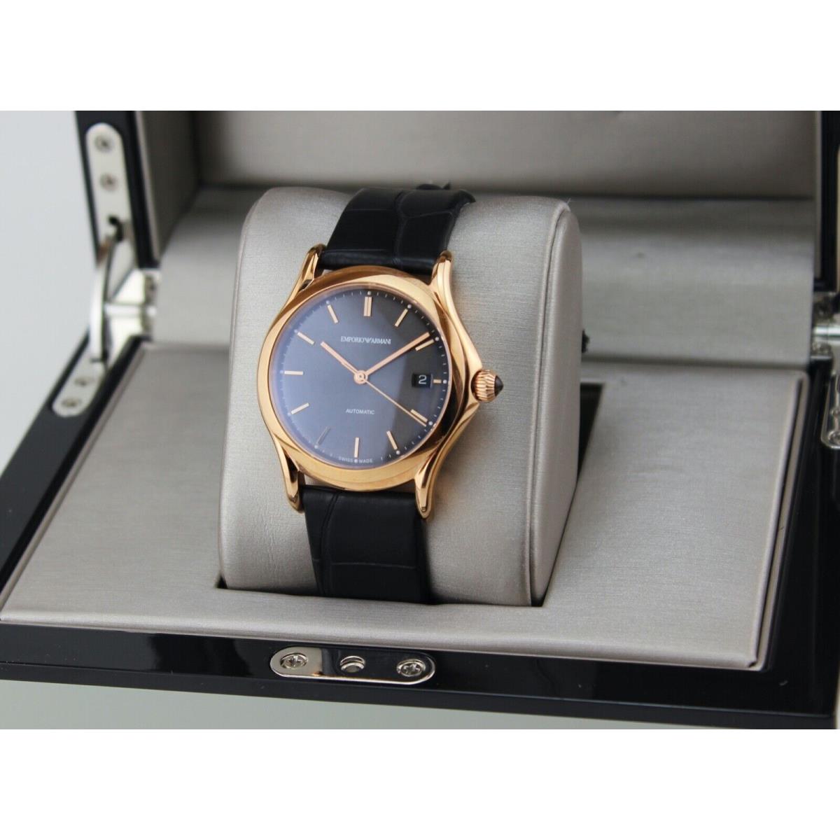 Emporio Armani Classic Gray Rose Gold Swiss Men`s ARS3104 Watch