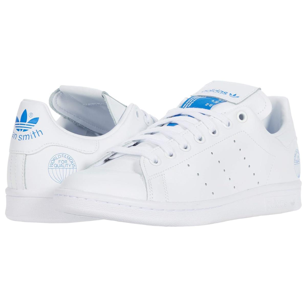 Man`s Sneakers Athletic Shoes Adidas Originals Stan Smith Footwear White/Footwear White/Bluebird