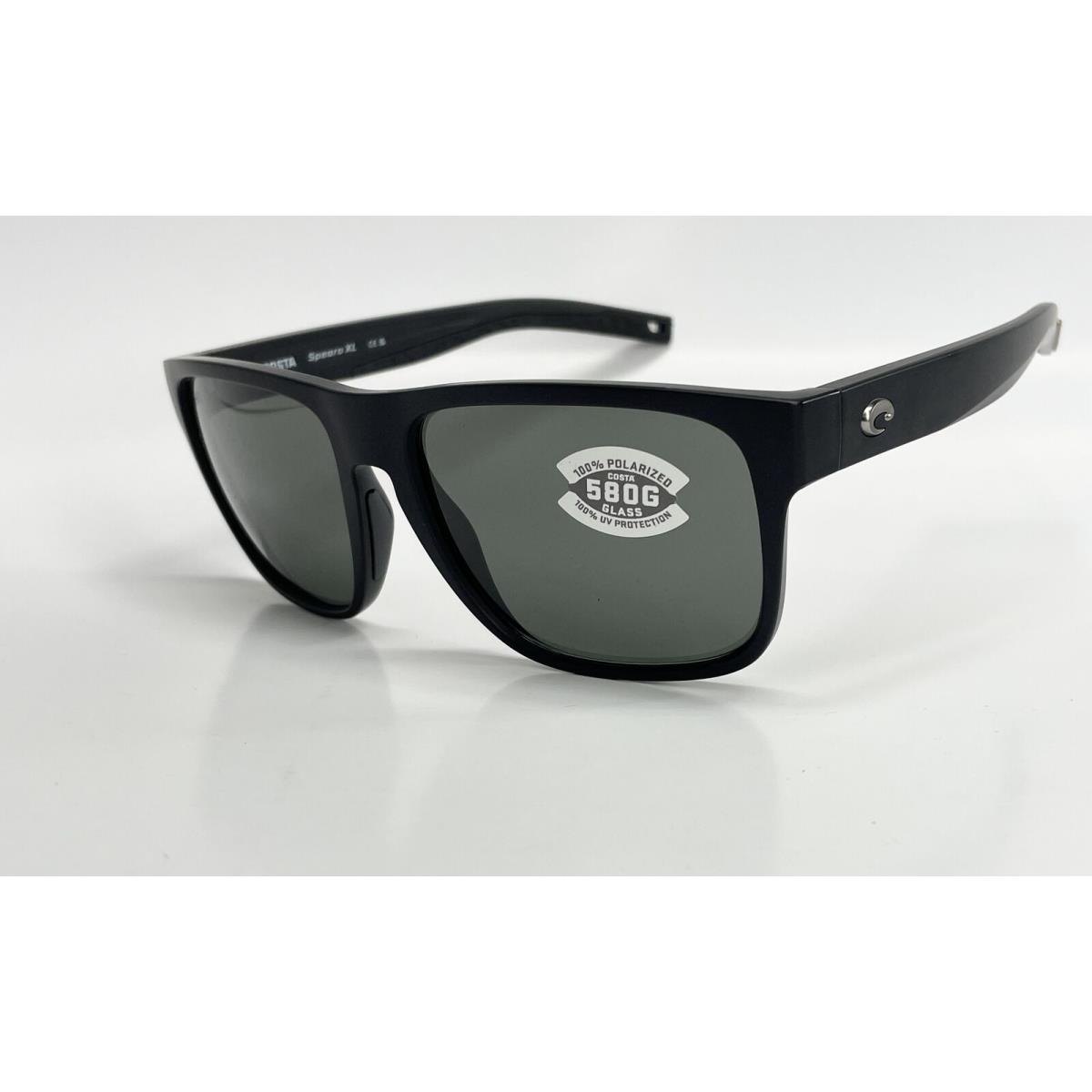 Costa Del Mar Sunglasses Spearo XL Black Frame Gray 580 Glass Lens