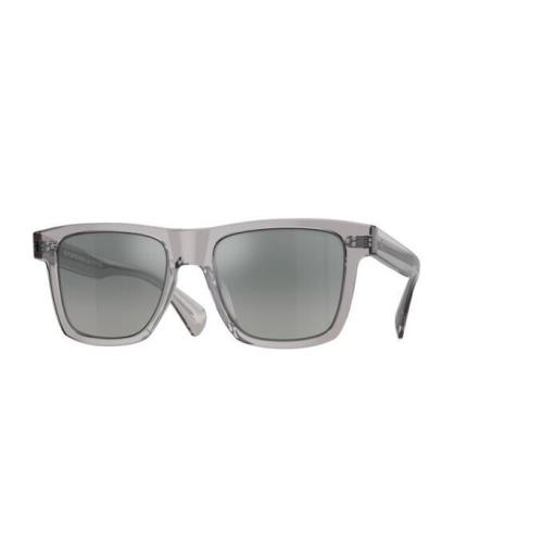 Oliver Peoples 0OV5444SU 11326I Casian Grey /gradient Grey Mirrored Sunglasses - Frame: Workmen Grey, Lens: Dark Grey