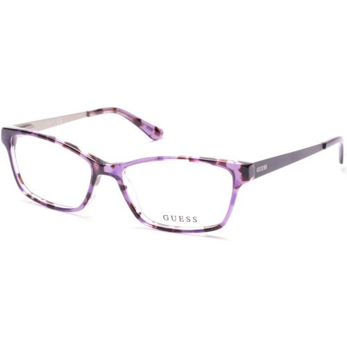 Guess GU2538 Havana Monocolor Shiny Pale Gold 083 Eyeglasses