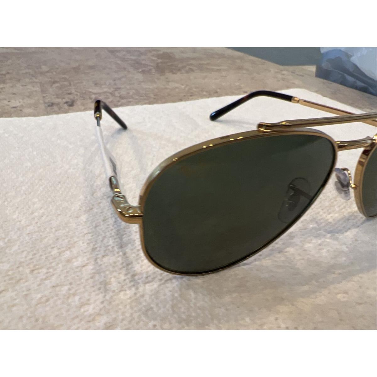 Ray-ban Sunglasses Aviator RB 3625 9196/31 58-14 Gold Frames Grey-green ...