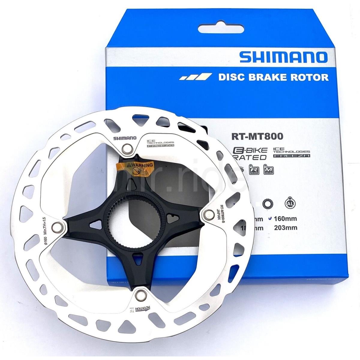 Shimano Ultegra XT RT-MT800 Ice-tech Freeza Center Lock Rotor 140/160/180/203mm