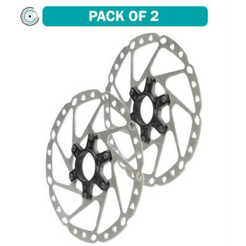 Pack of 2 Shimano Grx SM-RT64-M Disc Brake Rotor with External Lockring - Silver