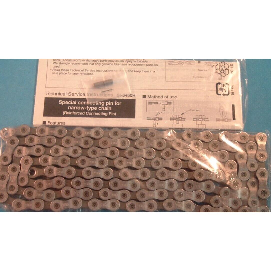 Shimano HG93 Hyperglide Index Chain / Nos Xt/ultegra -6 to 9-Spd- 116L