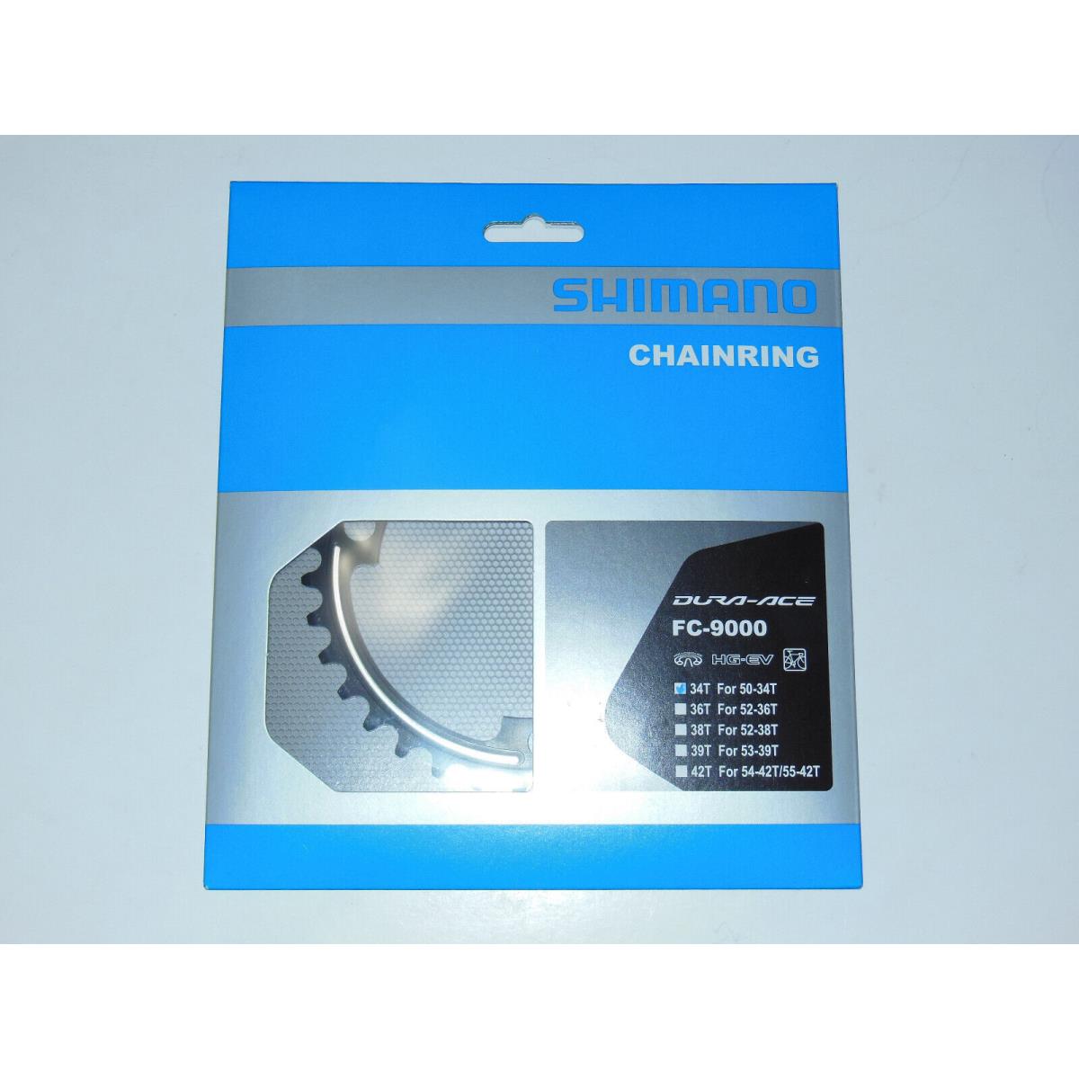 Shimano Dura Ace FC-9000 34T Inner Chainring Asymmetric 50/34 Y1N234000 MA