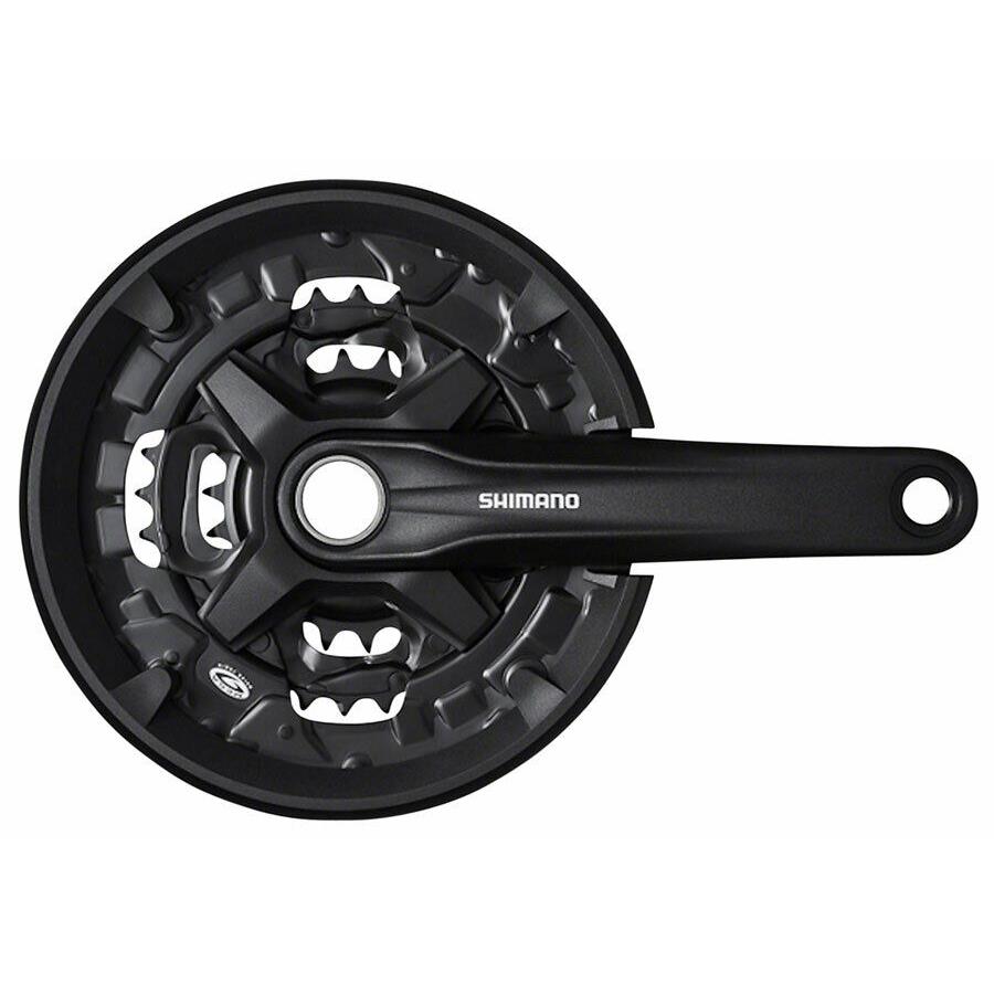 Shimano Altus FC-MT210-3 Crankset - 175mm 9-Speed 40/30/22t Black