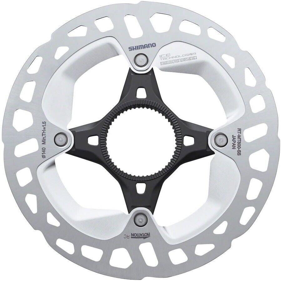 Shimano Deore XT Disc Brake Rotor RT-MT800 140mm Center Lock Ice Tech Freeza