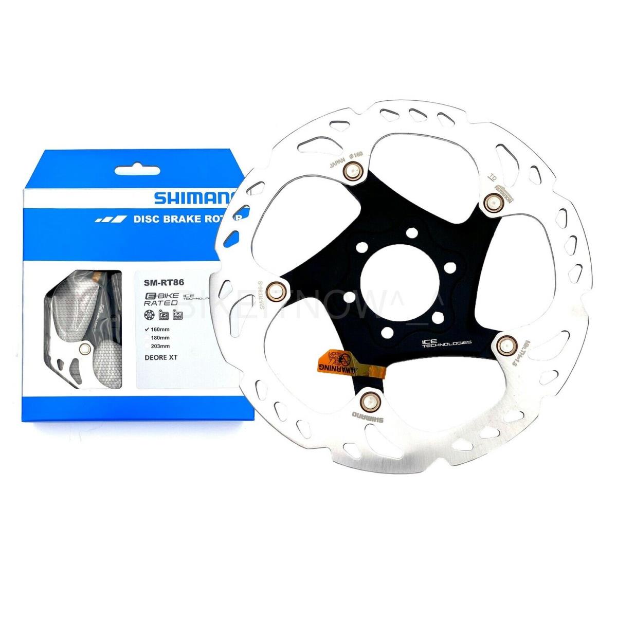 Shimano Deore XT SM-RT86 160mm Ice-tech Bike Disc Brake Rotor 6-Bolt