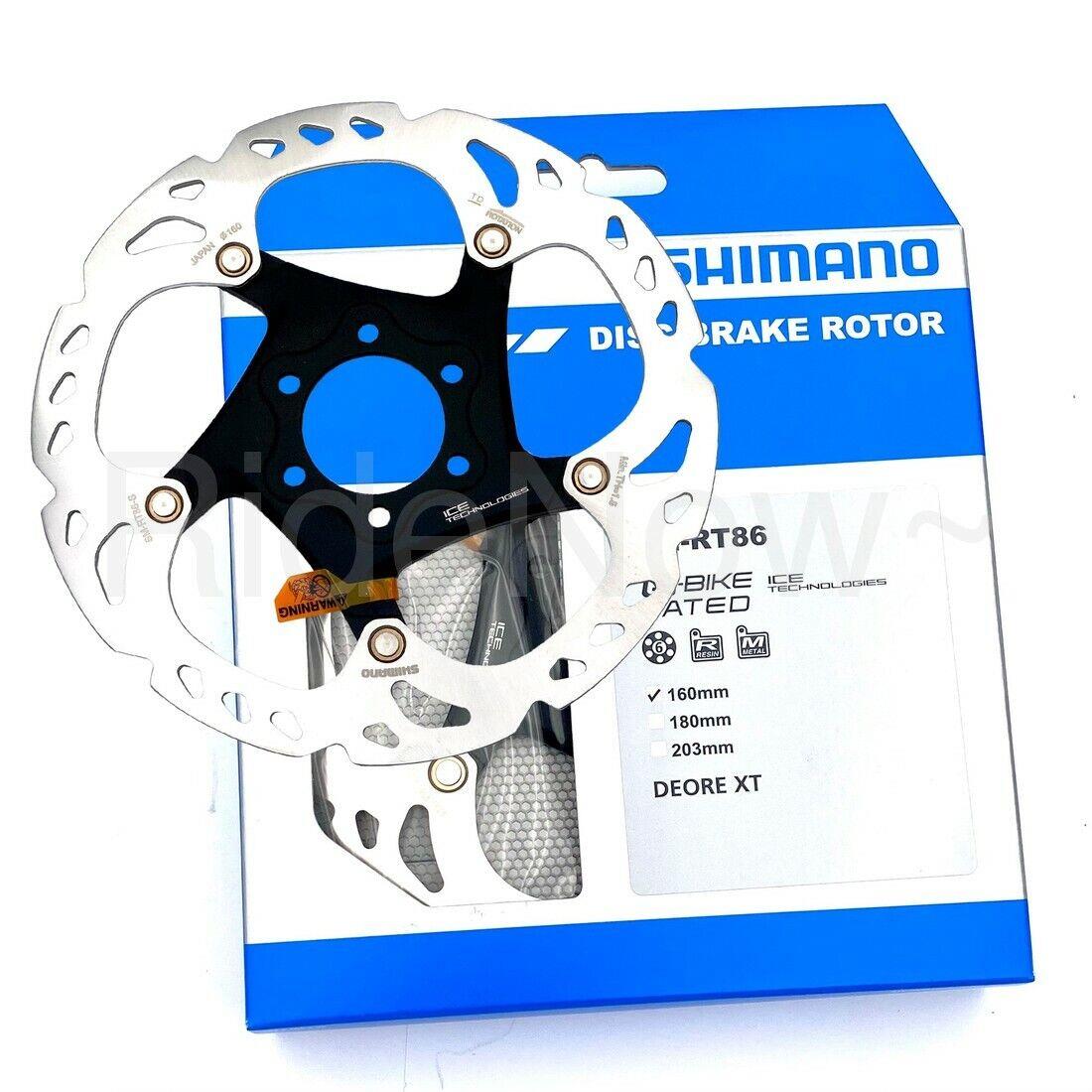 Shimano Deore XT SM-RT86 160mm Ice-tech Mtb Bicycle Bike Disc Brake Rotor 6-Bolt