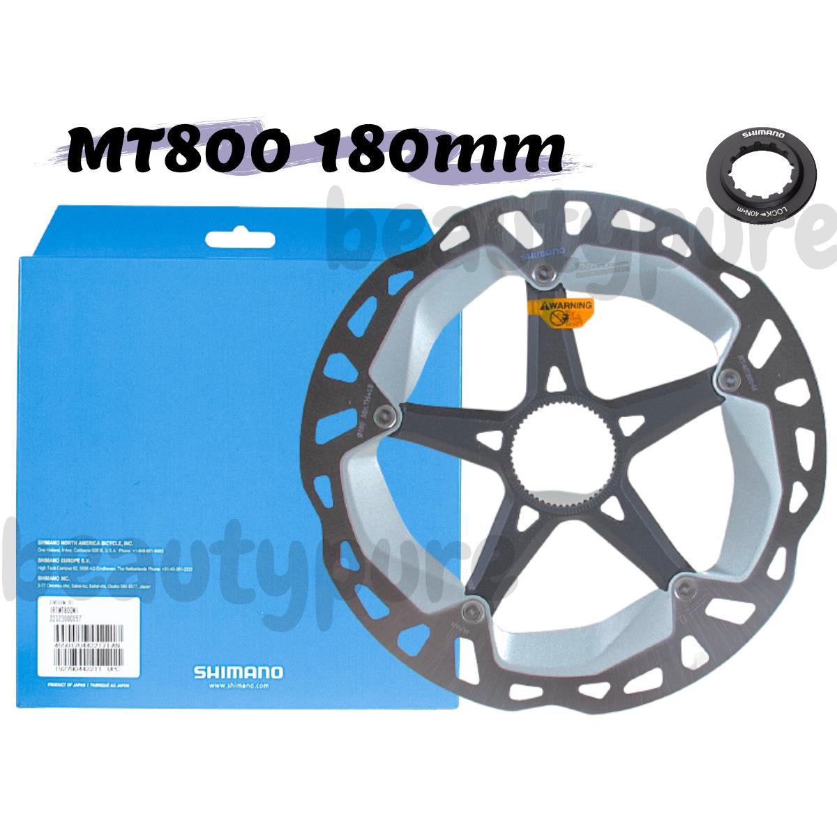 Shimano XT RT-MT800 180mm Disc Brake Rotor w/ Lock Ring Center Lock