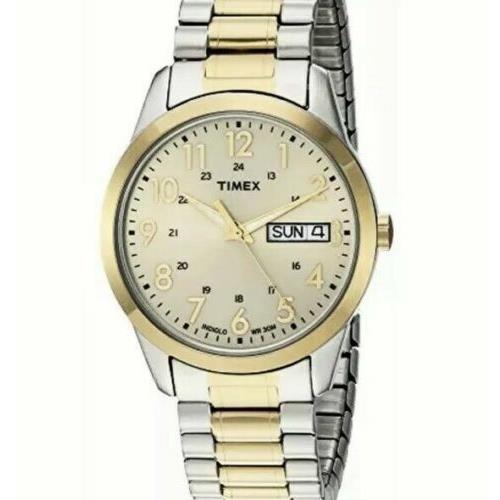 Timex Corporation Mens South Street Sport Two-tone/champagne Long