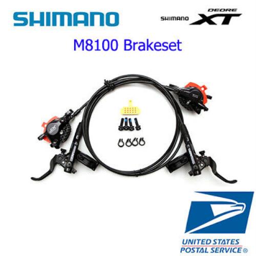 Shimano XT BR/BL-M8100 Hydraulic Disc Brake Set Levers Front+rear Mtb
