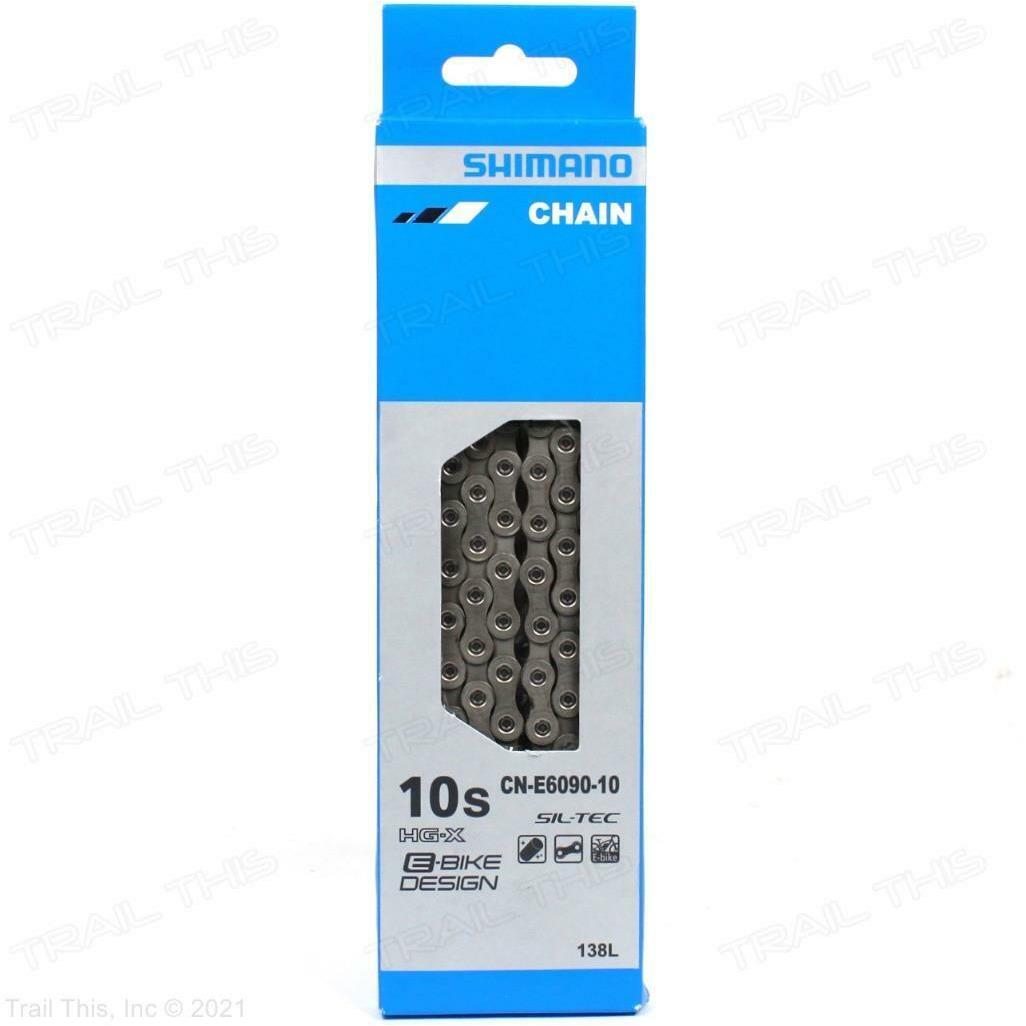 Shimano Hg-x CN-E6090-10 Mtb 10-Speed E-bike Bicycle Chain Sil-tec 138-Links